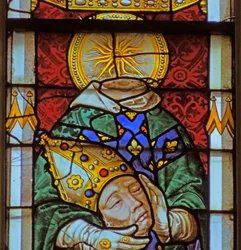 Fenster mit Darstellung des Heiligen Dionysius